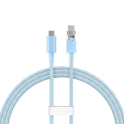 Kabllo USB C Baseus Explorer, Type C në Type C, 100W, 1m, blu