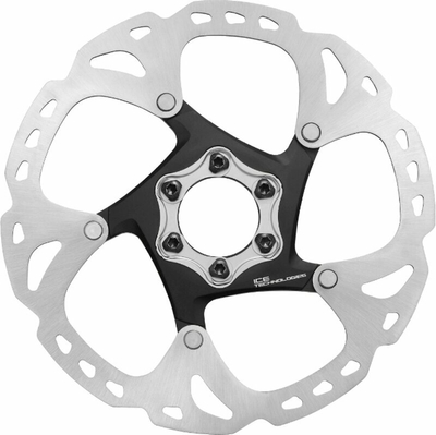 Disk freni biçiklete Shimano SM-RT86, 6 vrima, ICE Technology, argjendtë e zi
