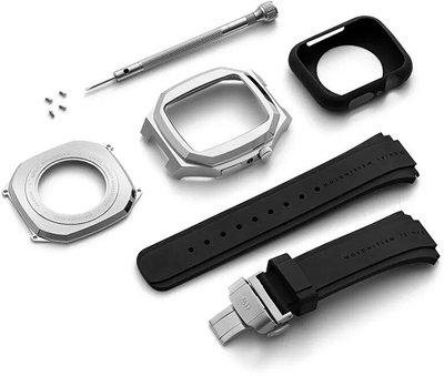 Kornizë ore Daniel Wellington Switch 44, për Apple Watch 44 mm, e argjendtë