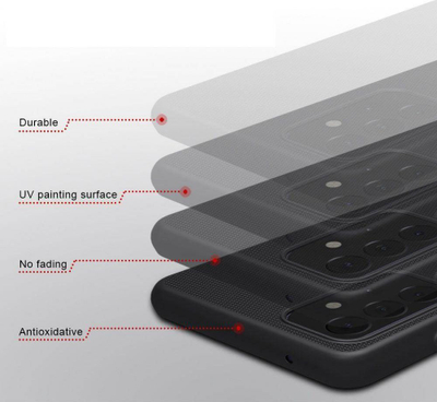 Mbështjellëse Etui Nillkin Frosted për Samsung Galaxy A72 5G / 4G, universale, e zezë