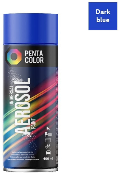 Sprej boje Pentacolor Penta D, 400ml, mat, blu e errët RAL 5010