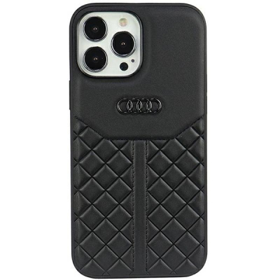 Kllëf telefoni Audi Genuine Leather, iPhone 13 Pro 6.1", i zi