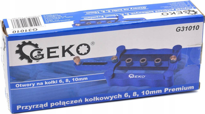 Pajisje për lidhje me kunja druri GEKO G31010, 6-8-10mm, aliazh alumini, metalike