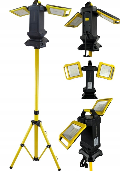 Reflektor LED Germina Herkules, 50W, IP65, i verdhë e zezë