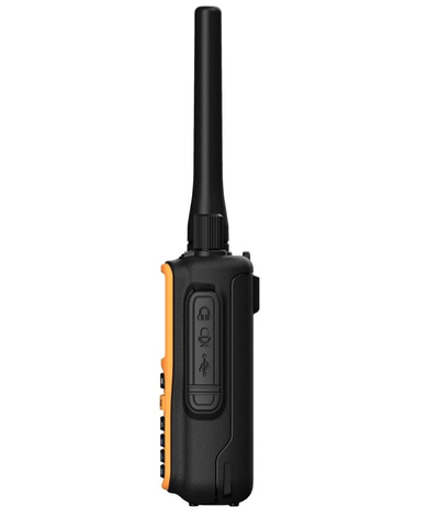 Radio me valë të shkurtra Baofeng UV-5R EU Mini, VHF UHF, Bluetooth, portokalli e zezë