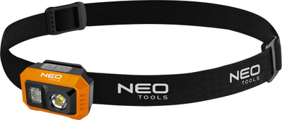 Фенер за глава NEO TOOLS со полнење, 500 lm, USB C, ЛЕД COB