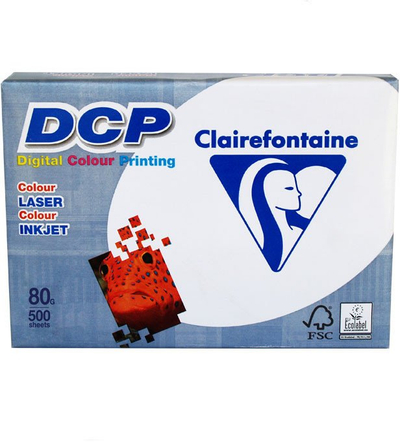 Letër printeri Clairefontaine DCP A4, 80 g/m², 500 fletë, e bardhë