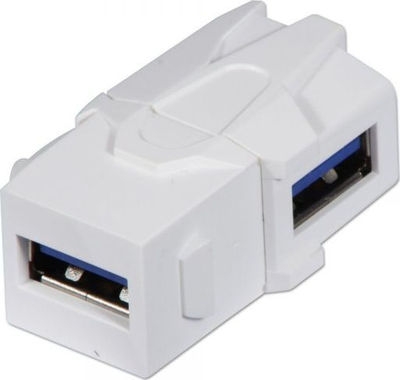 Modul Keystone Lindy 60491, prizë USB Type A e kënduar, e bardhë