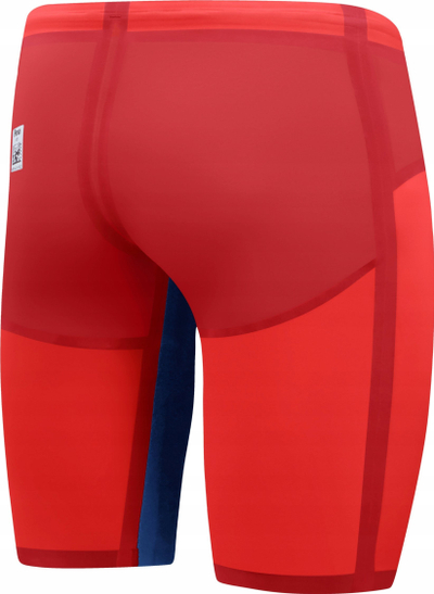 Kostum noti garash për burra Speedo Fastskin LZR Pure Valor 2.0 Jammer, kompresion i mesëm, i miratuar nga FINA, i kuq me blu