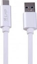 Kabllo USB LMP USB-A në USB-C, 1 m, 10 Gb/s, e bardhë
