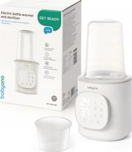 Sterilizues dhe ngrohës biberonash BabyOno 2in1, me programe automatike, ekran LED, i bardhë