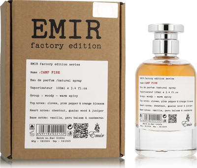 Parfum Paris Corner EMIR Camp Fire Factory Edition, EDP, 100 ml