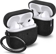 Etui për kufje Spigen Urban Fit për Apple AirPods Pro 1 2, me karabinë, e zezë