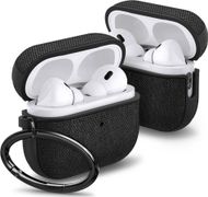 Etui për kufje Spigen Urban Fit për Apple AirPods Pro 1 2, me karabinë, e zezë