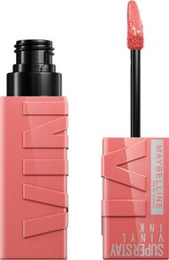 Ruj i lëngshëm Maybelline New York SuperStay Vinyl Ink 100 Charmed, qëndrueshmëri e gjatë, 4.2ml