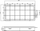 Kuti organizuese InLine, 18 ndarje, 207x110x27mm, transparente