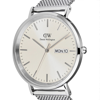 Orë për meshkuj Daniel Wellington Classic Day Display Sterling Champagne DW00100828, e argjendtë