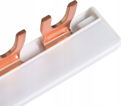 Shirit bakri shpërndarës Kanlux KBB, busbar shtëpiak, i bardhë