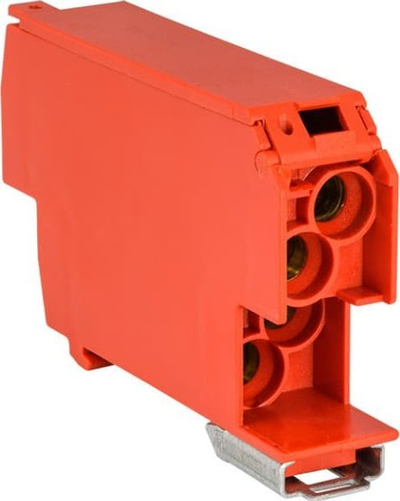 Bllok shpërndarës fotovoltaik Elektro-Plast SDB-25, 1500V DC, 100A, i kuq