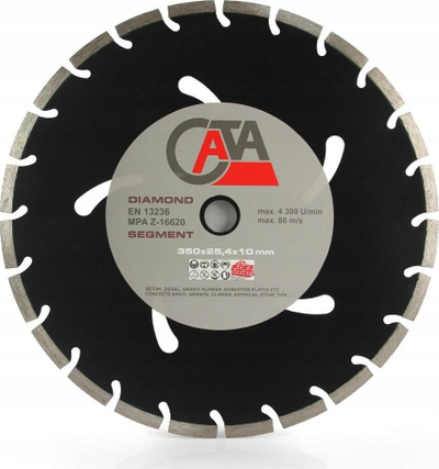 Disk diamanti Silver D.Stoner, 350mm, segmentuar, i zi