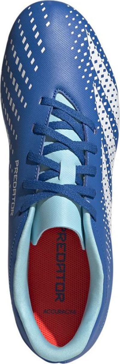 Këpucë futbolli për burra Adidas Predator Accuracy.4 FxG, për fushë të thatë, blu