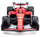 Maket makine garuese Bburago Ferrari SF-24 Leclerc 1:24, me helmetë, i kuq
