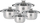 Set tenxheresh MG Home Verso, 8 copë, çelik inox, për induksion