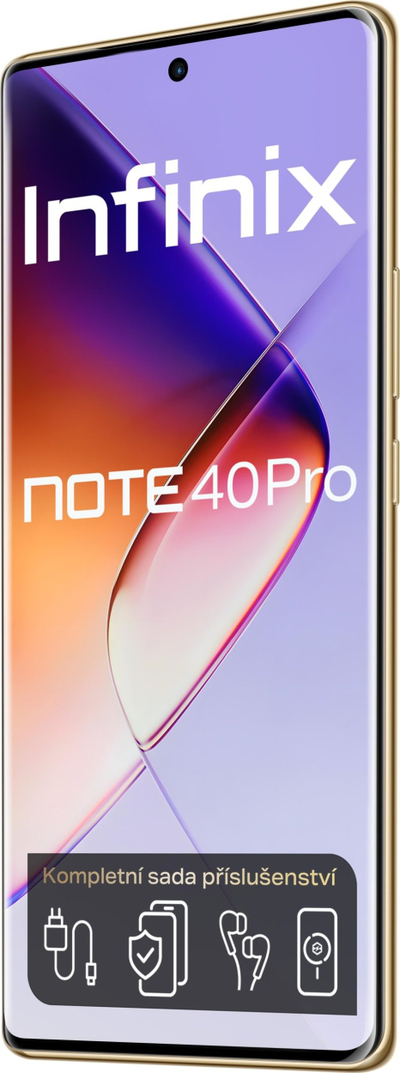 Telefoni Infinix Note 40 Pro, 12GB 256GB, AMOLED 120Hz, Titan Gold