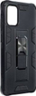 Mbrojtëse universale telefoni Rugged Armor, me këmbë mbajtëse, antirrëshqitëse, e zezë