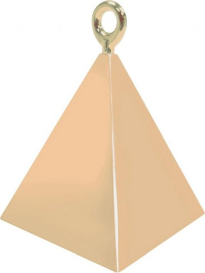 Balast për tullumbace Amscan Pyramid, 110g, rozë me ar