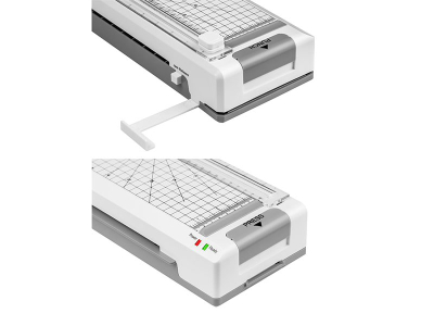 Laminator Tracer A4 TRL-7 All in One, laminim i nxehtë dhe i ftohtë, prerës dhe shpues, i bardhë