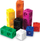 Lodër mësimore Learning Resources Mathlink Cubes, set me 100 kuba, me shumë ngjyra