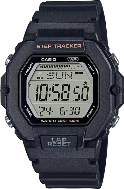 Orë dore për femra Casio LWS-2200H-1AV, e zezë