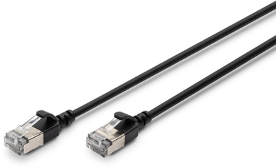 Kabllo rrjeti Digitus CAT 6A F FTP Slim, 2m, 10 Gbit s, i zi