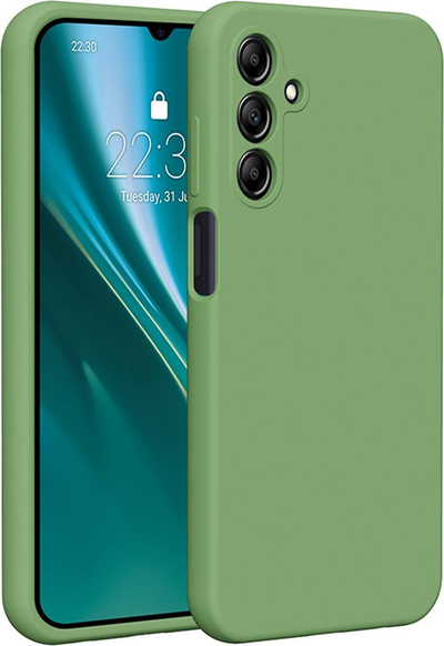 Mbështjellëse Etteri Silicone Case, Galaxy A15, e gjelbër e çelët
