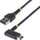 Kabllo karikimi StarTech.com USB A në USB C, 15cm, 3A, kënd i djathtë, i zi