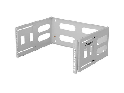 Mbajtës muri rack 19" Lanberg UCHWYT ŚCIENNY, 4U, 497x400/240 mm, gri