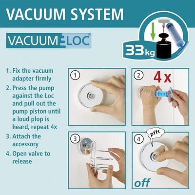 Држач за сапун Wenko Milazzo Vacuum Loc, челик, хром