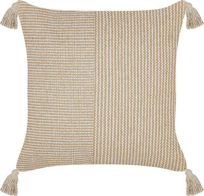 Set jastëkësh dekorativë ARALIA, pambuk, 45 x 45 cm, bezhë