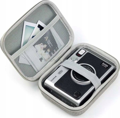 Çantë mbrojtëse Loveinstant për Fujifilm Instax Mini EVO LiPlay Link 2 SE, madhësia Medium, gri