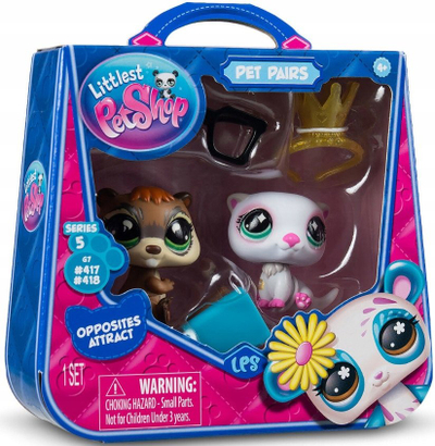 Figurina Tm Toys Littlest Pet Shop Pet Pairs, set 2 copë, seri 5, shumëngjyrëshe