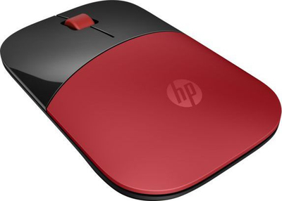 Maus HP Z3700, wireless, USB, i zi dhe i kuq