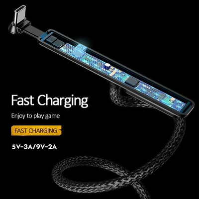 Kabllo karikimi USAMS US-SJ279 USB A në USB Type-C, 1m, 2.4A, e zezë