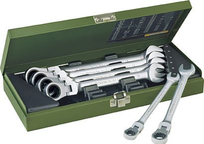 Сет клучеви комбинирани Proxxon Micro-Combispeeder PR23068, 7 парчиња, 8-19mm, сребрени