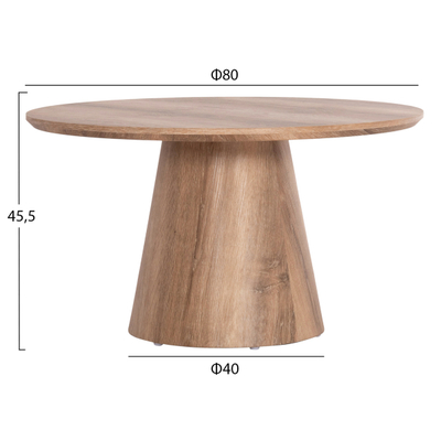 Tavolinë për kafe Karan Φ80x45,5Hcm (HM18028)