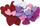 Stickers 3D Brewis Heart, set me 64 copë, ngjitësa, shumëngjyrësh