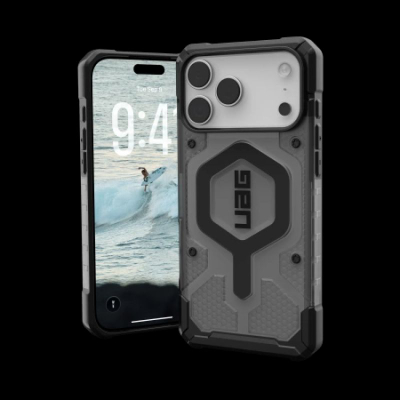 Mbulesë telefoni UAG Pathfinder Clear, MagSafe, për iPhone 17 Pro Max, gri e zezë