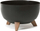 Vazo dekorative Flowerpot Bowl Roma 47, me këmbë, e zezë