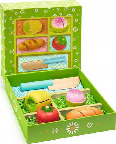 Set lodër pikniku Picnic for Cutting, dru, 20 x 20 x 4.5 cm, jeshile