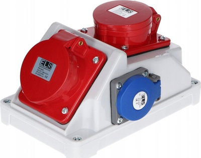 Pllakë shpërndarëse Combo Plus, 32A 5P, 16A 5P 2x230V, IP44